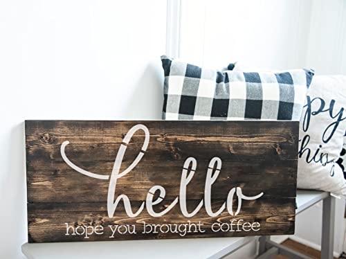 Welcome Stencils for Painting on Wood Funny Sarcastic Stencil 12" | Large Gather Stay Awhile Templates for Door Hanger,Doormat, Porch Sign, Wreath - style: Funny