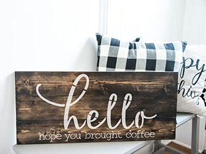 Welcome Stencils for Painting on Wood Funny Sarcastic Stencil 12" | Large Gather Stay Awhile Templates for Door Hanger,Doormat, Porch Sign, Wreath - style: Funny