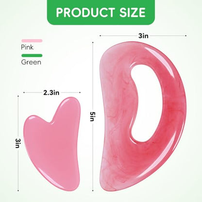 Guasha Tool for Body Body Gua Sha Massage Tool GuaSha Tool for Face(PINK)