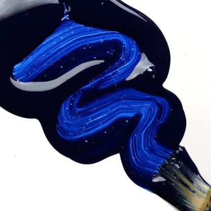 High Flow Acrylics by GOLDEN, Anthraquinone Blue, 1 fl. oz. Bottle, Professional Acrylic Paint, Semi-Transparent - color: Indigo Blue Anthraquin