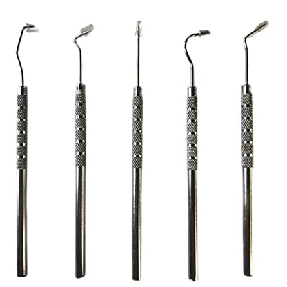 HTS Stainless Steel Wax & Clay Sculpting Tool Set (155P5 Single-Ended Sculpting Tool Set 5 Pc) - size: 155P5 Single-Ended Sculpting Tool Set 5 Pc