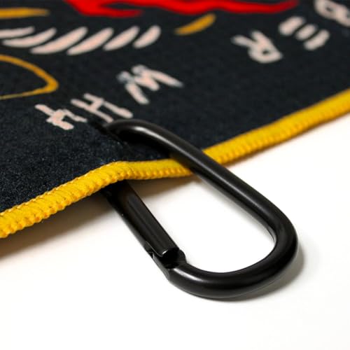 RokFit Gym & Golf Towel – Multi-Use, Quick-Dry, Durable Utility Towel with Bold Graphic and Carabiner Clip (Remember Why You Started) - color: Remember Why You Started