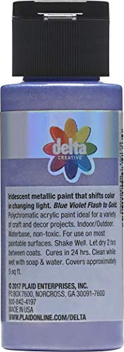 Delta Creative Ceramcoat Acrylic Paint, 2 oz, Flash Metallic Violet - color: Flash Metallic Violet