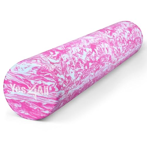 Yes4All EVA Firm Foam Roller for Back - Round Back Roller for Exercise, Yoga & Pilates 12/18/24/36 inch - color: U. Unicorn Marbled, size: 36-inch, style: 36-inch