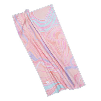 yogadesignlab | The Hand Towel | Premium Non Slip Hand Towel | Designed in Bali | Colorful Eco Printed + Quick Dry + Soft | Hot Yoga, Bikram, Ashtanga, Sport, Barre, Travel (Pearl) - color: Pearl
