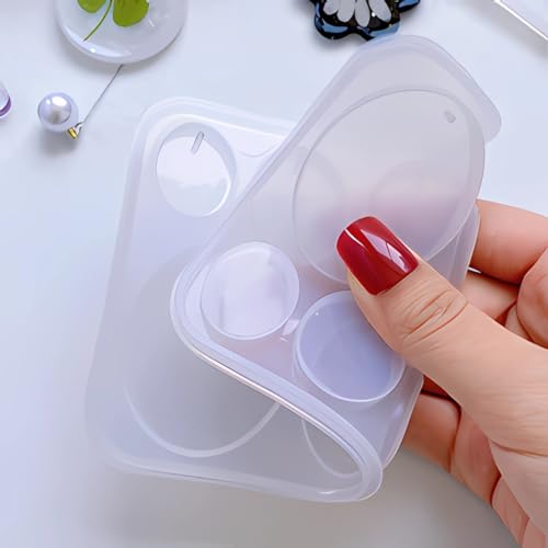 Resin Jewelry Molds, 128 Pcs Multiple UV Resin Earring Mold with Holes, Basic Epoxy Keychain Kits Bundle Complete Set, Necklace Pendant Moldes para Resina Epoxica for Female - color: 128pcs Jewelry Molds