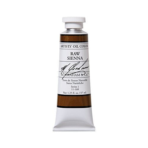 M. Graham Artist Oil Paint Raw Sienna 1.25oz/37ml Tube - color: Raw Sienna, size: 1.25 Fl Oz (Pack of 1)