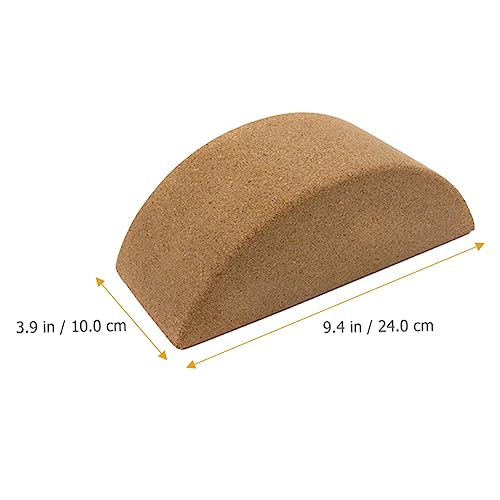 VOSAREA Cork Yoga Block High Density Yoga Brick for Balance Stretching Pilates Hot Meditation Non Slip Support for Core Workouts 9.44 X 3.93 X 3.34 in 1 Pack