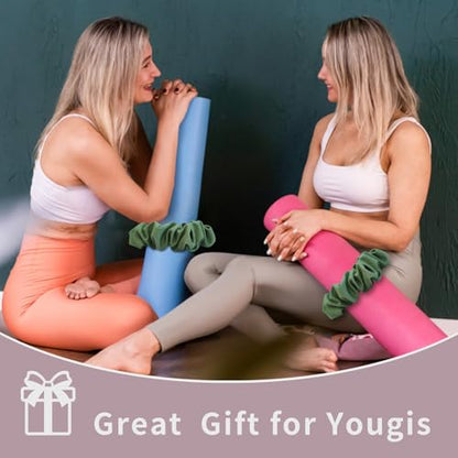 Yoga Mat Scrunchie – Stylish Yoga Mat Strap – Stretch-Fit for All Standard Mats – Lightweight, Travel-Friendly(Mat Excl.) - color: Green