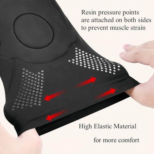 1 Pair Dance Knee Pads, Padded Wrestling Knee Sleeves, Compression Leg Sleeve for Volleyball, Yoga Black XS - color: Black, size: X-Small