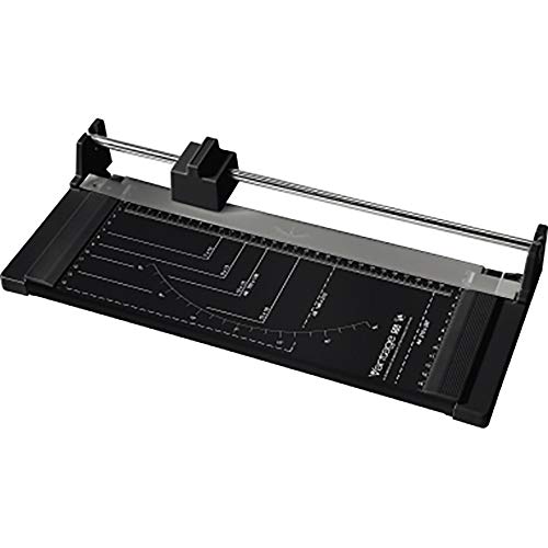 Dahle Vantage 50 Rotary Trimmer, 12" Cut Length, 5 Sheet Capacity, Self-Sharpening, Automatic Clamp, German Engineered Paper Cutter