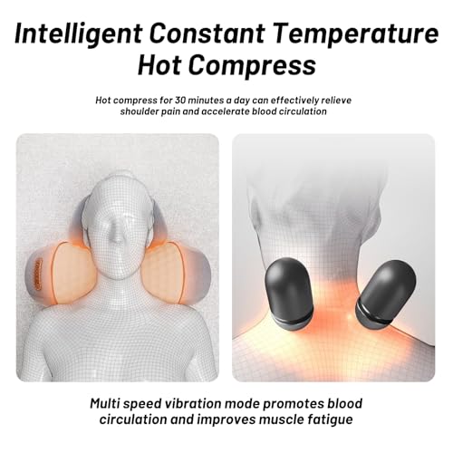 Pillow Massage Neck Hump,New 3-in-1 Pillow Traction Massager,Memory Foam for Neck Pain Relief, Ergonomic Neck Massager for Shoulder Back