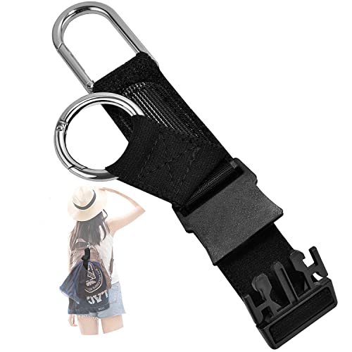 ZINZ Elastic Jacket Gripper Travel Strap with D-Ring Hooks and Buckle, Suitcase Straps Belts Travel Accessories, Makes Your Hands Free - color: Black