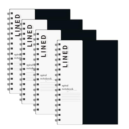 Spiral Notebook A5 Lined Notebook 4 Pack | College Ruled Hardcover Notebook Thick Paper Notebook Hardcover Journal for School, Office,Study and Notes - size: A5, style: LINED NOTEBOOK