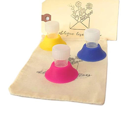 Dinky Dip Ink Well 3-Pack Inkwell for Dip Pen for Drawing Calligraphy Ink Holder