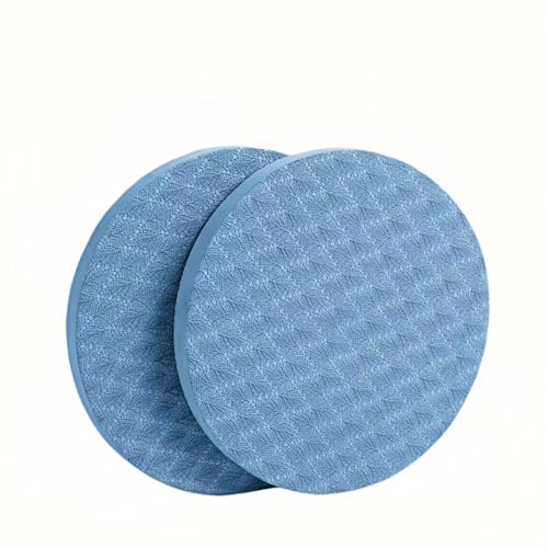2-piece set yoga knee pads and exercise mats - super thick anti slip support for thick boards, gardening, push ups, knees, Pilates, and floor exercises - knees, elbows, wrists - color: light blue