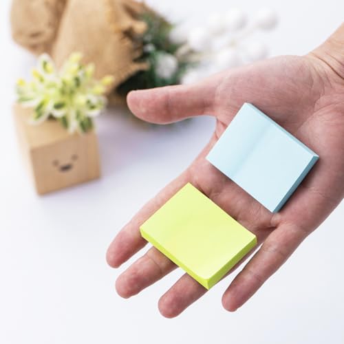 Mini Sticky Notes 1.5x2 Inches, Bright Colors Self-Stick Pads | 24 Pack, 75 Sheets/Pad,1800 Sheets
