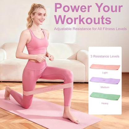 Luscinia Pilates Kit,Home Pilates Ring Kit for Women,Pilates Equipment Ring and Ball Set with Pilates Ring, Pilates Ball, Resistance Bands, Figure 8 Band & Accessories Pilates Starter Kit - color: Pink