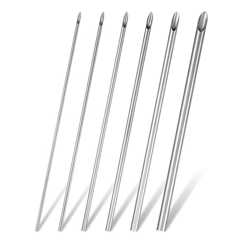 6 Pcs Stainless Steel Silver Hole Punch Circle Cutter, Circular Clay Hole Cutters Punch Clays Tools for Pottery Sculpting Crafts, Professional Drilling Tools with Storage Case (1.5/2/2.5/3/4/5 mm) - size: 1.5/2/2.5/3/4/5 mm