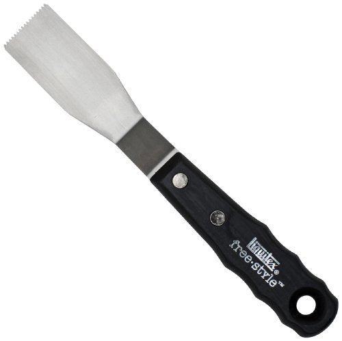 Liquitex Professional Freestyle Large Painting Knife, No. 8 | Rustproof Stainless Steel Knife Blade, Non-Slip Ergonomic Handle for Grip, Riveted Handle for Durability - size: Large, style: No. 8