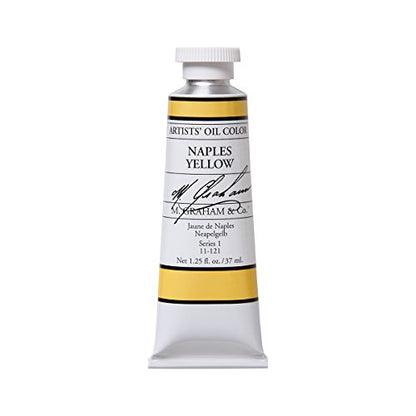 M. Graham Artist Oil Paint Naples Yellow 1.25oz/37ml Tube - color: Naples Yellow, size: 1.25 Fl Oz (Pack of 1)