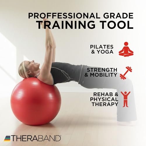 THERABAND Standard Exercise Ball - color: Red - 55cm