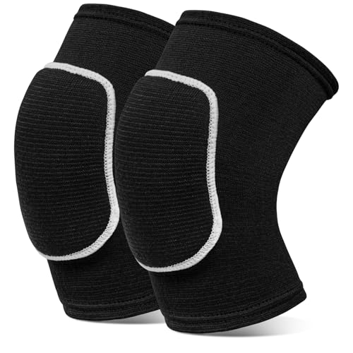 Volleyball Knee Pads knee brace for Women Kids Girls，Soft and Breathable Knee Pads for Volleyball, Dancing, Football, Yoga, Basketball, and Skating - Protective Knee Pads for Adults and Kids (Black White, Small) - color: Black White, size: Small