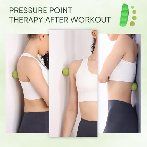 Firm Massage Lacrosse Ball Set, 4 Sizes for Myofascial Release