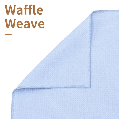 3 Pack Yoga Mat Towels with Grip Dot, Hot Yoga Towel Non Slip Yoga Mat Towel Non-Slip Sweat Absorbent Anti-Slip Yoga Towel for Bikram,Pilates - color: Blue