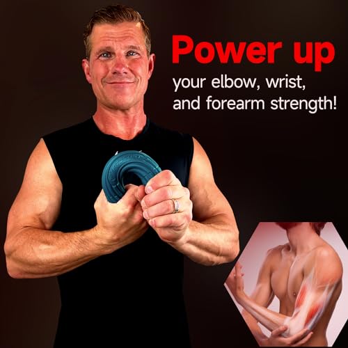 FitBeast Flex Therapy Bar, Tennis Elbow Therapy Bar - Ideal for Relieve Tendonitis Pain & Improve Grip Strength, Fitness Resistance Bar for Golfers Elbow & Tendinitis, Twist Bar for Physical Therapy - color: 1 Piece - Red - Heavy
