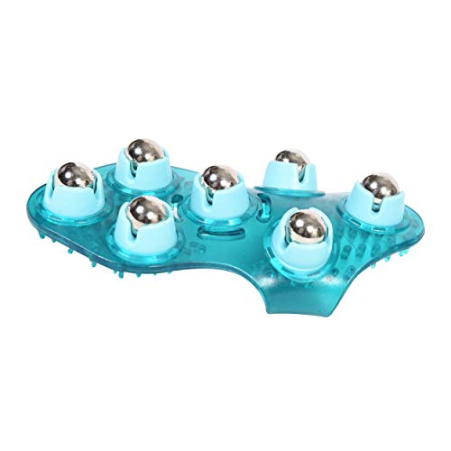 BioSwiss Massage Glove with Steel Roller Balls, Handheld Full Body Massager for Back, Neck, Shoulders, and Legs - style: Glove Roller