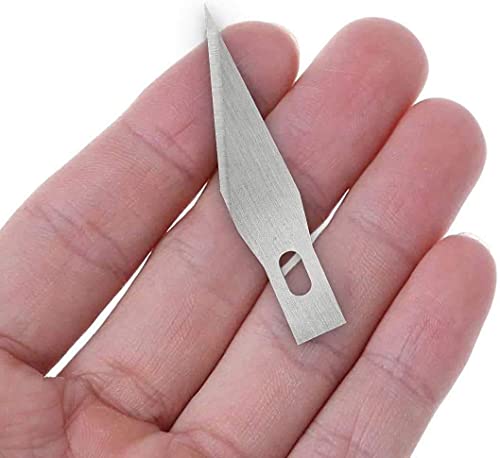 DIYSELF 300 PCS Exacto Knife Blades 11, Craft Hobby Knife Exacto Blades | High Carbon Steel Exacto Blades, Craft Knife Blade, #11 Exacto Knife Refill Blade with Storage Case for Scrapbooking, Stencil - size: 300pack #11 Blades