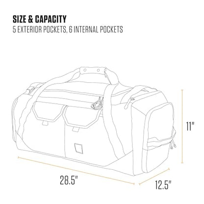 Carhartt Heavy Haul Utility Duffel Bag's, Water-Resistant Packable Bag for Jobsite, Gym, and Travel - color: Carhartt Brown, style: 55l