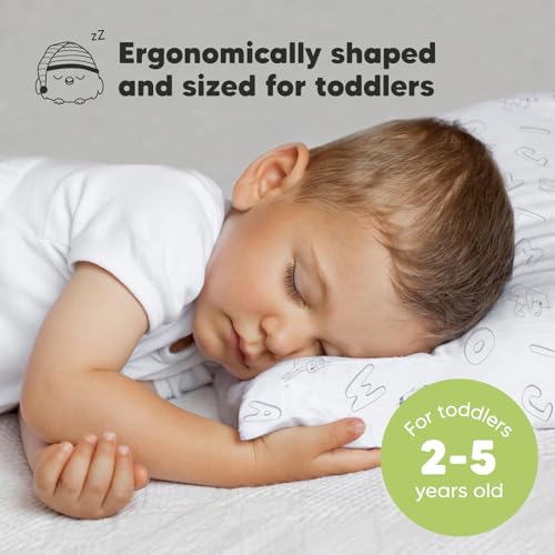 Toddler Pillow with Pillowcase, 13x18 My Little Dreamy Pillow (ABC Land) - color: Abc Land