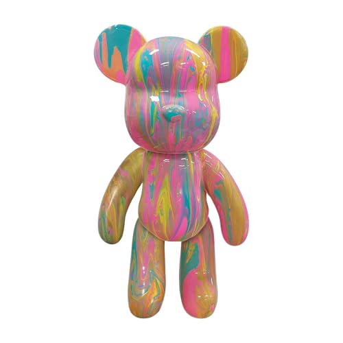 Pour Palz DIY Paint Pouring Kit – 1 XL Bear Figurine, 4 Acrylic Pour Paints, Mixing Cups & Tools, Create Unique Marbled Art, Fun Hands-On Craft Kit for Kids & Adults, Gold Gumdrop, Ages 5+ - color: Gold Gumdrop