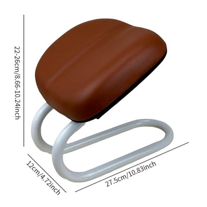 Menolana Kneeling Meditation Stool, Prayer Bench Adjustable Height, Portable Meditation Bench, for Studio Yoga Praying Prayer, Brown - color: Brown D