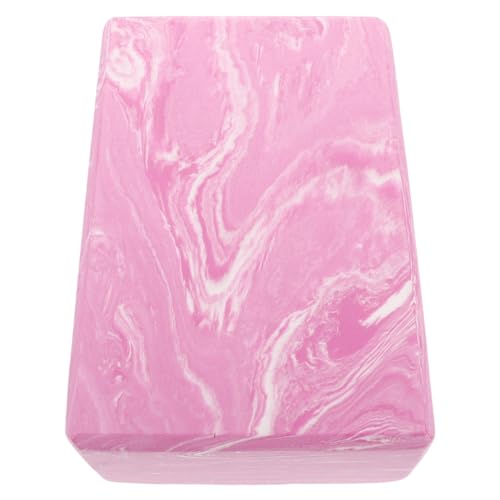 Pink High Density Yoga Block Foam Brick for Exercise and Dance Lightweight Yoga Equipment for Flexibility Balance and Workout Support 8.85X5.90X2.95In