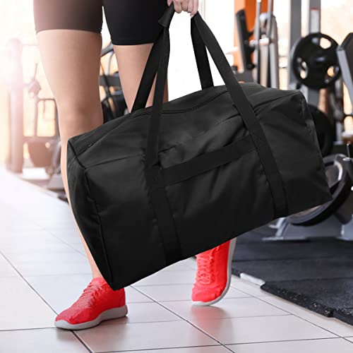 COOLBEBE 24x12x12 Inch Travel Duffle Bag, 53L Mid-Size Weekender, Black - size: 24” x 12” x 12”