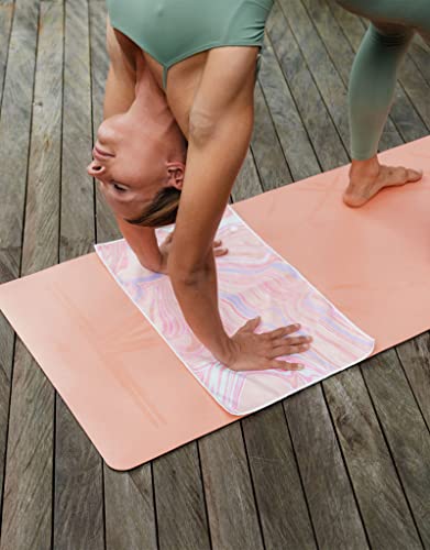 yogadesignlab | The Hand Towel | Premium Non Slip Hand Towel | Designed in Bali | Colorful Eco Printed + Quick Dry + Soft | Hot Yoga, Bikram, Ashtanga, Sport, Barre, Travel (Pearl) - color: Pearl