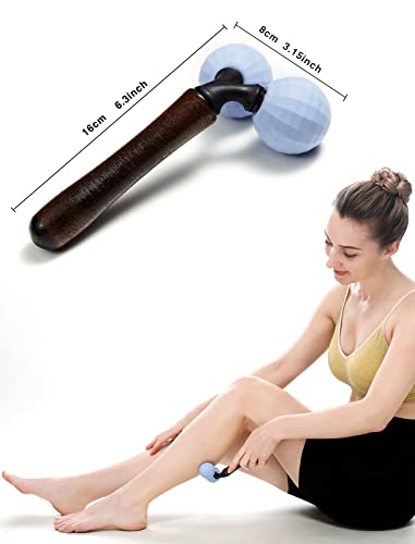 Relax Massage Roller，Handheld Total Body Massager Tools for Back, Neck, Foot, Calf, Leg, Arm & Deep Tissue Massager Relief for Sore Muscles - color: Blue