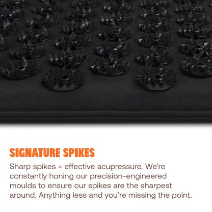 ShaktiMat Acupressure Mat for Tension Release & Relaxation, Level 1 Black - color: Black, size: Level 1