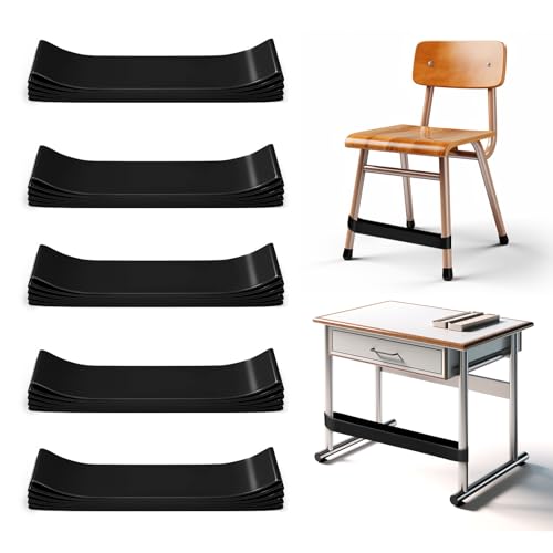 25 Pack Chair Bands for Kids with Fidgety Feet, ADHD Tools for Kids, Improve Focus & Reduce Restlessness, Chair Bands for Sensory ADHD ADD Autism - Classroom & Home Must Haves (Black) - color: Black, size: 25 Pack