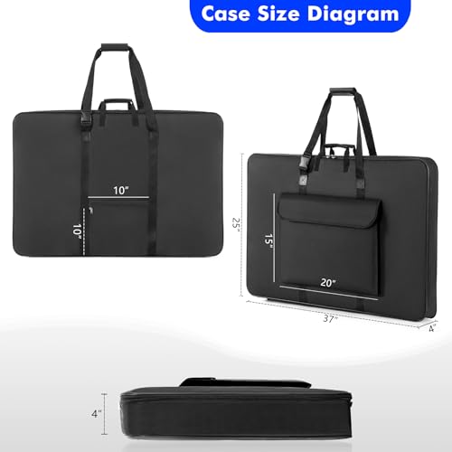 1st Place Products Premium Art Portfolio Case - 24" x 36" - Soft Sided - Steel Frame - Waterproof & Tear Resistant - Artwork, Photography, Sketch, LCD, Monitor, Solar Panel - Shoulder Straps & Handles - size: 24x36