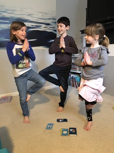 Yugo Yoga Cards for Kids & Families - Award Winning - Interactive Yoga Card Game with Yoga Poses, Balance, Movement & Mindfulness Activities