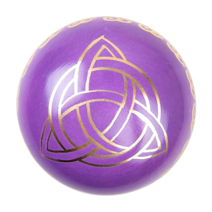Tibetan Singing Bowl Set - 4" Easy To Play Authentic Handmade For Meditation Sound 7 Chakra Healing By HIMALAYAN BAZAAR (Purple, 4") - color: Purple