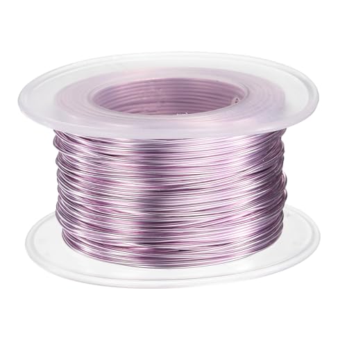HARFINGTON 20 Gauge Aluminum Craft Wire 0.8mm 98.5ft Flexible Bendable Anodized Metal Jewelry Sculpting Wire for Jewelry Making Modelling Craft DIY, Light Pink - color: Light Pink, size: 30M x 0.8mm