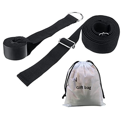 Stretching Strap with Door Anchor & Resistance Band – Improve Leg Stretch Flexibility for Splits, Ballet, Dance, Cheer, Yoga & Gymnastics - Home Leg Stretcher Trainer Equipment Stuff for All Levels