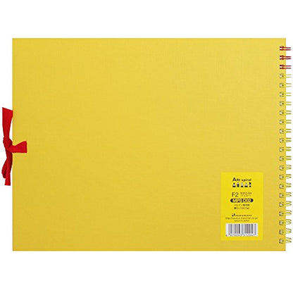 Maruman Art Spiral Sketch Book, F2, 7.76" x 10.24", 24 Sheets, Yellow | Drawing Pad With Acid-Free Art Paper & Twin-Wire Binding, Premium Drawing Paper Sketchbook, Sketch Pad Made in Japan - color: Yellow, size: F2 (7.76" x 10.24")