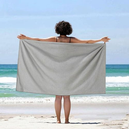 Microfiber Travel Body Towel Quick Dry Lightweight Yoga Mat Beach Swimming Pool Camping Towel (Grey, 1 Pack L(30X60 Inch) - color: Grey, size: 1 Pack L(30X60 Inch