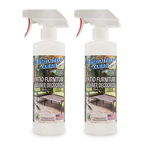 Amazing Patio Furniture Cleaner - Natural Enzymes Easily Remove Dirt, Bird Droppings, Food Stains and More from Your Outdoor and Patio Furniture - USA Made - size: 16 Fl Oz (Pack of 2)